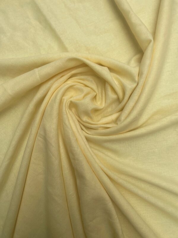 Tissu Lin Uni Jaune