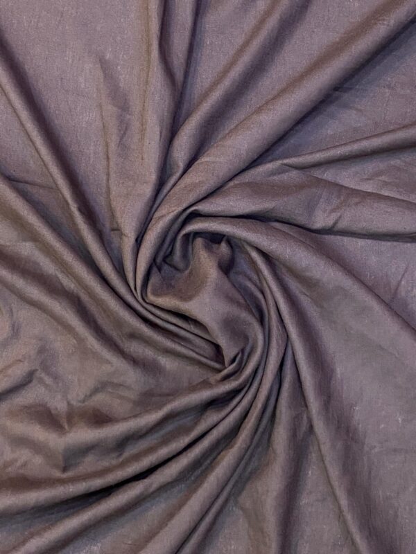 Tissu Lin Uni Marron