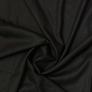 Tissu Lin Uni Noir