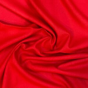 Tissu Lin Uni Rouge